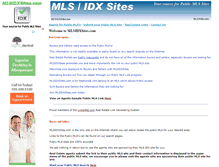 Tablet Screenshot of mlsidxsites.com